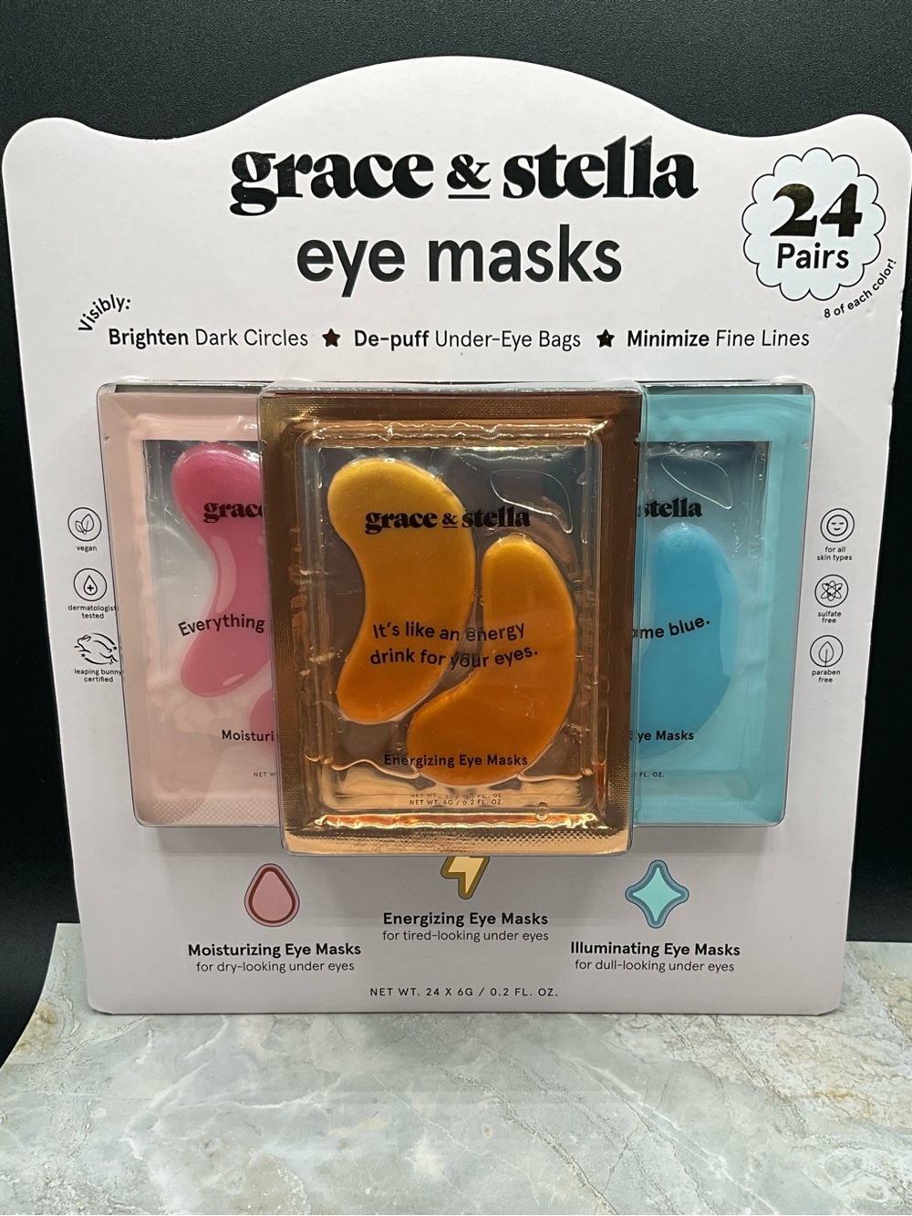 Grace & Stella Eye Masks - 24 pairs sealed
